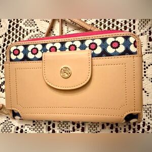 Spartina 449 Tan and Pink Wallet